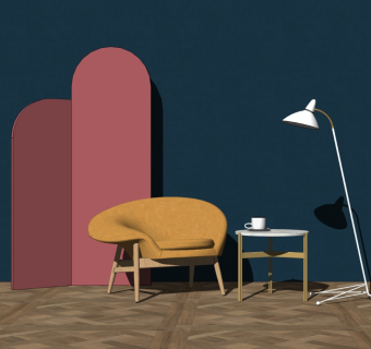 精品客厅设计家具模型 (9)